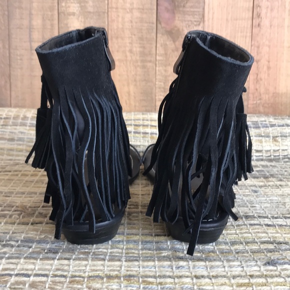 Very Volatile Los Angelas Fringed Sandals Size 10 - Picture 4 of 7